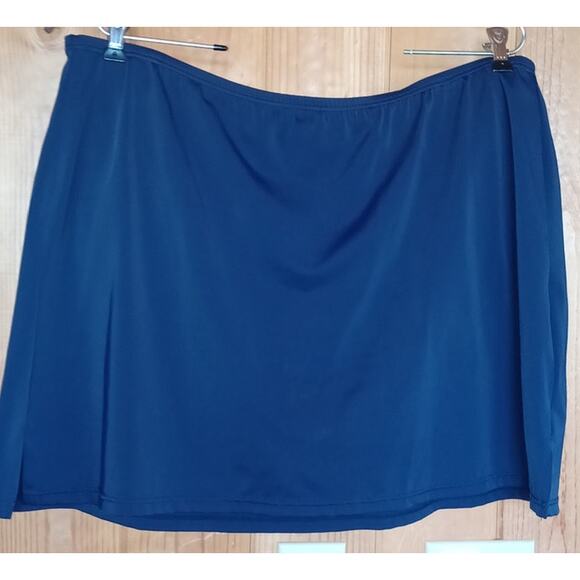 New QVC It Figures Hip Hider Swim Suit Skirt Women's 20W Navy Blue - Picture 3 of 7